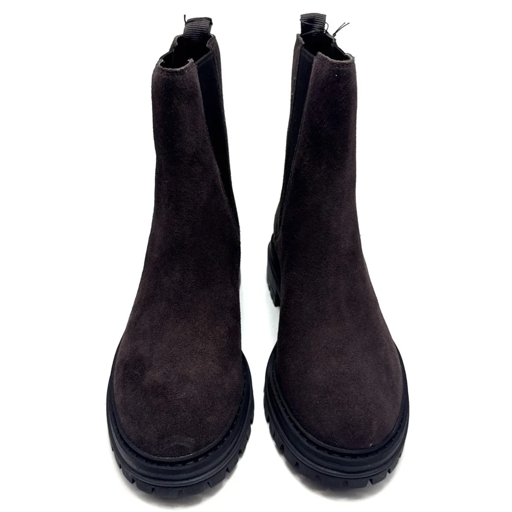Cole Haan Womens Tahoe Featherfeel Chelsea Boot Dark Brown Leather Womens 9 B